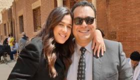 ياسمين عبد العزيز ومراد مكرم في المقابر بسبب تصوير “الملكة”