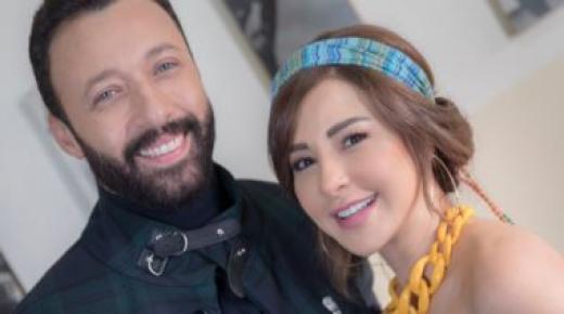 أحمد فهمي وماغي بو غصن من كواليس تصوير مسلسل “بروفا”