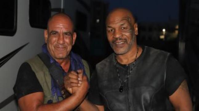 محمد لطفى والعالمي مايك تايسون في مشاهد أكشن بفيلم “حملة فرعون”