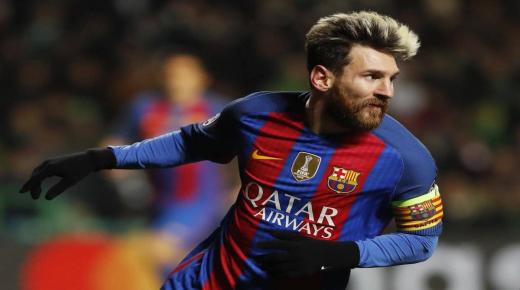 جماهير برشلونة تحتفل بالرقم 500 لميسي على طريقتها الخاصة